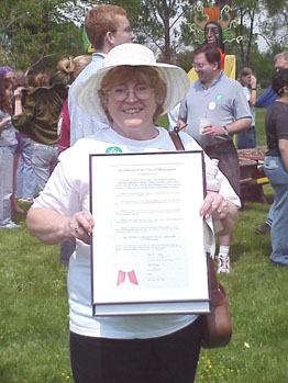 Friend of the Cemetery displaying resolution of thanks